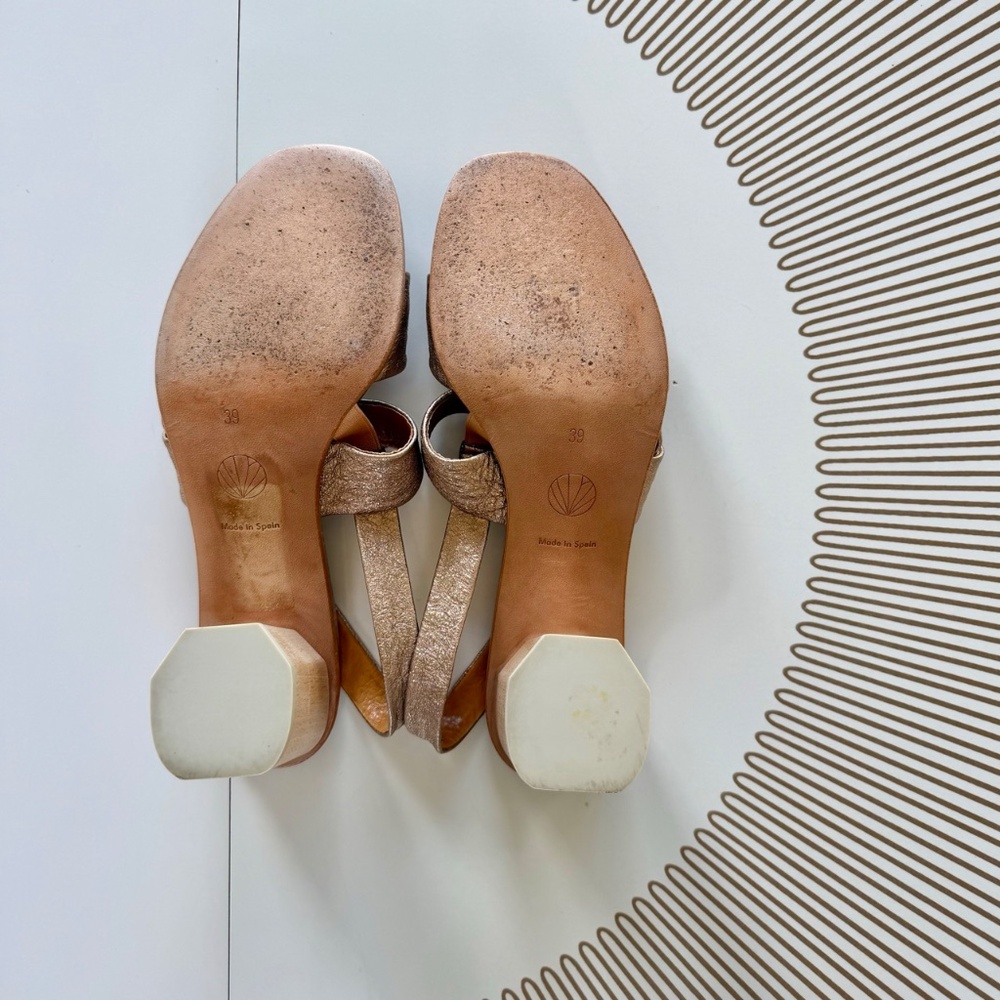 Coclico Barbel Heel - Rose Metallic Leather - Picture 6 of 9